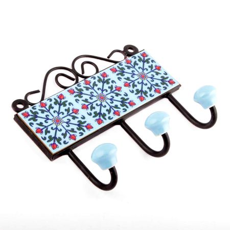  Turquoise Forest Green Tiles Hooks